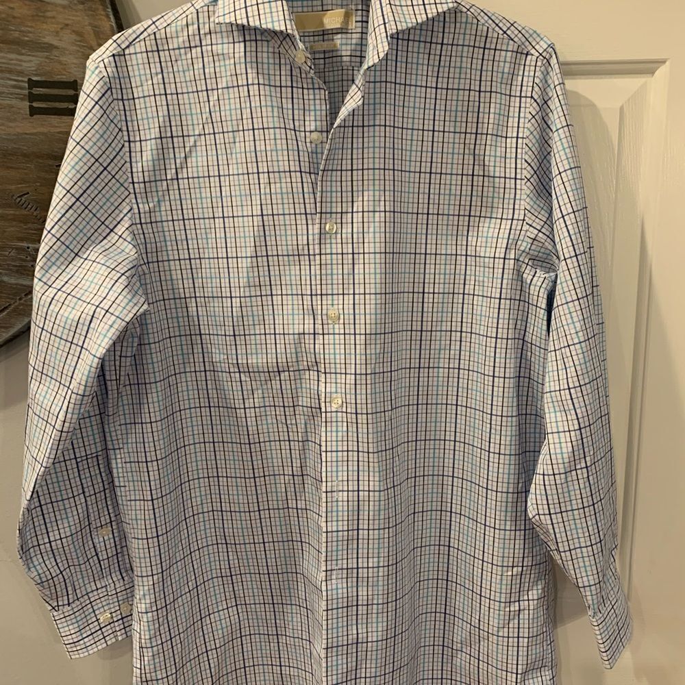Michael Michael Kors Mens Button Down Shirt 15-1/2